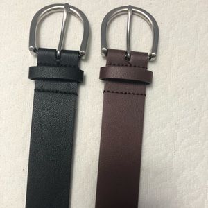 2 for $20! Black and brown leather belts